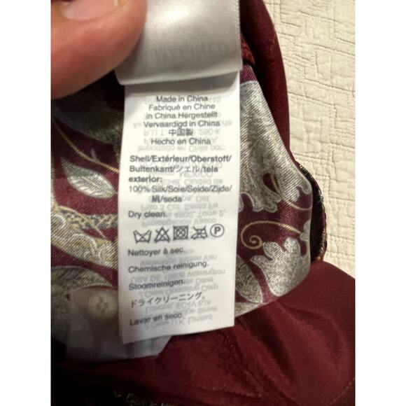 J. Crew Collection 100% Silk Jungle Cat Print Size 4 - Picture 6 of 10